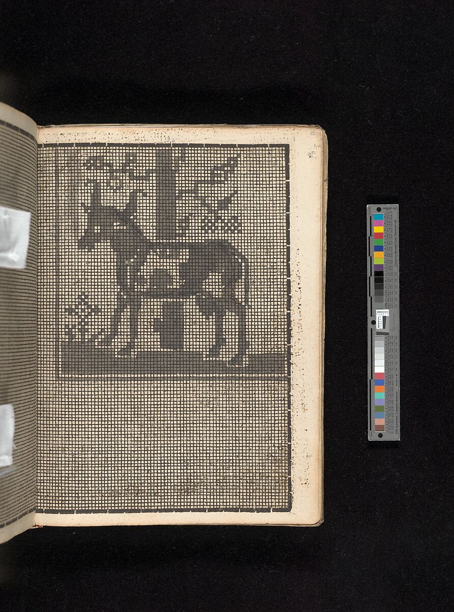 Manuscript album of designs for lace and embroidery, Anonymous, German, 16th century, Woodcut, ms