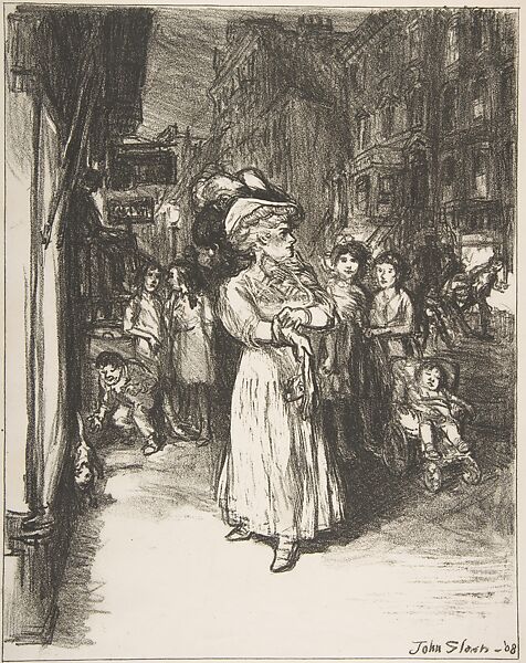 Sixth Avenue and Thirtieth Street, John Sloan (American, Lock Haven, Pennsylvania 1871–1951 Hanover, New Hampshire), Lithograph 