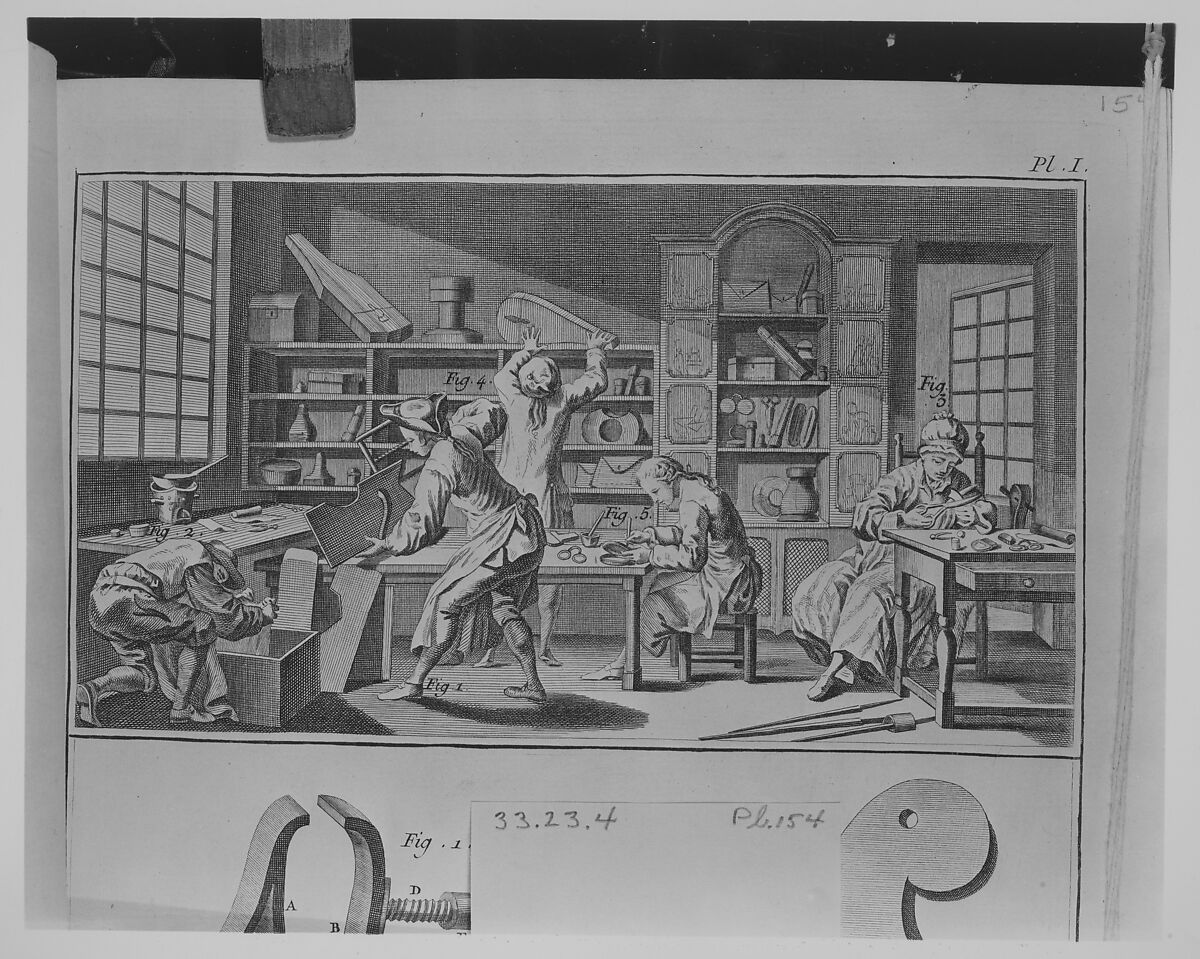 Fourbisseur (Swordmaking) (plate VII, Fourbisseur section, Encyclopédie, or Recueil de Planches sur les Sciences, les Arts Mechaniques..., vol. IV), Designed by J. R. Lucotte (French, active 18th century), Etching and engraving 