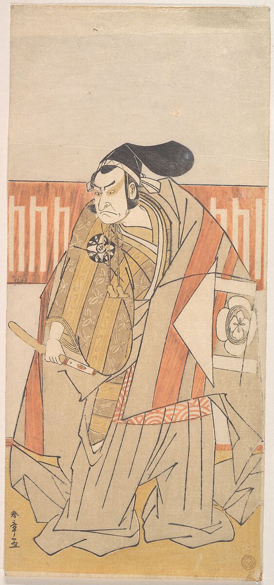 The First Nakamura Nakazo in the Role of Kudo Suketsune, Katsukawa Shunshō　勝川春章 (Japanese, 1726–1792), Woodblock print (nishiki-e); ink and color on paper, Japan 