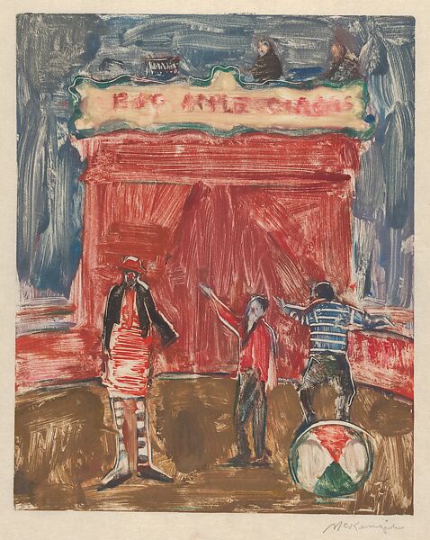 Circus, Mary Beth McKenzie (American, born Cleveland, Ohio, 1946), A suite of 13 monotypes