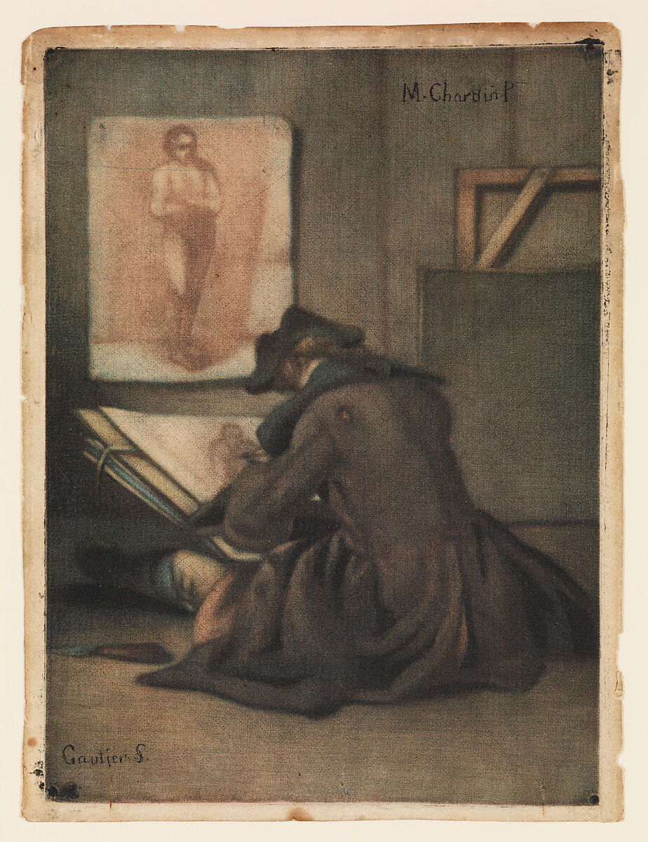 The Young Draftsman, Jacques Fabien Gautier Dagoty (French, Marseille 1716–1785 Paris), Mezzotint 