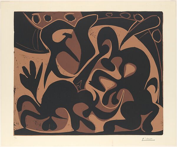 The Picador, Pablo Picasso (Spanish, Malaga 1881–1973 Mougins, France), Linoleum cut 