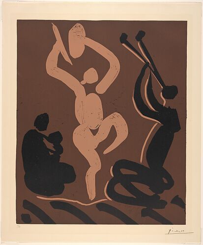 Bacchanal with Seated Woman Holding a Baby