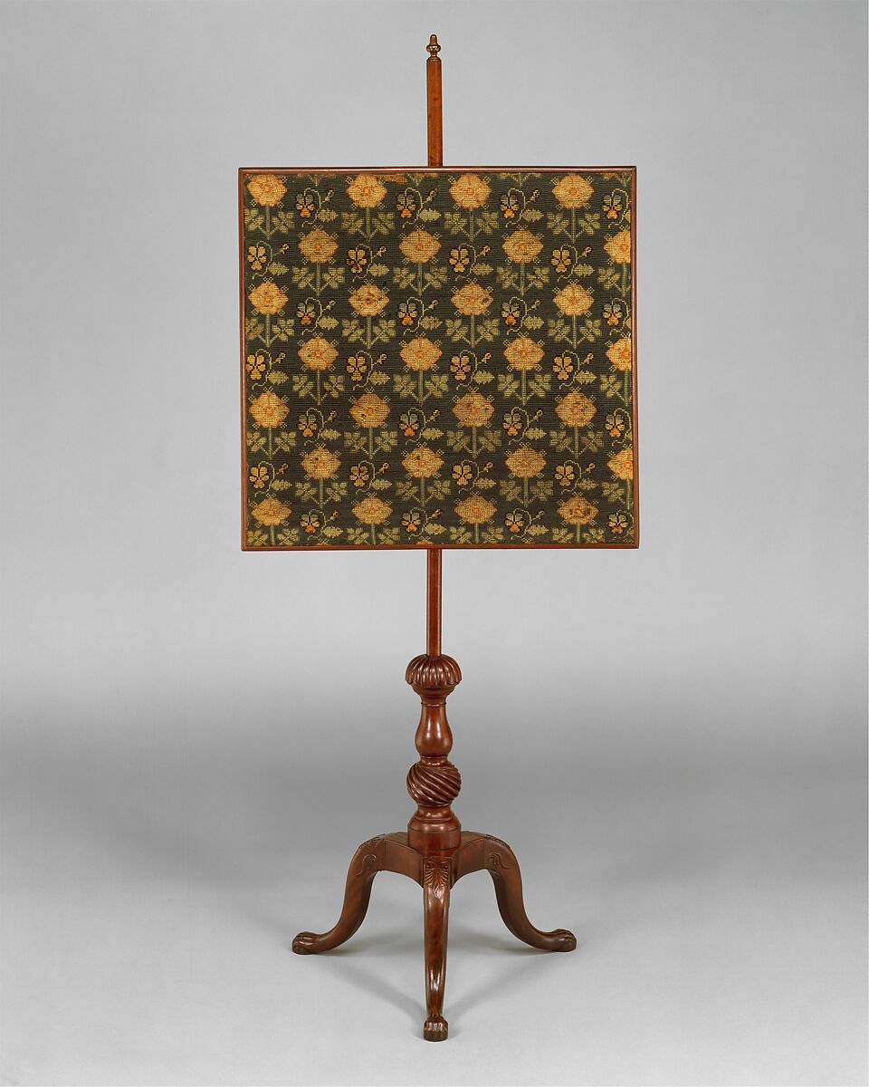 Firescreen, Attributed to John Townsend (1732–1809), Mahogany, American 