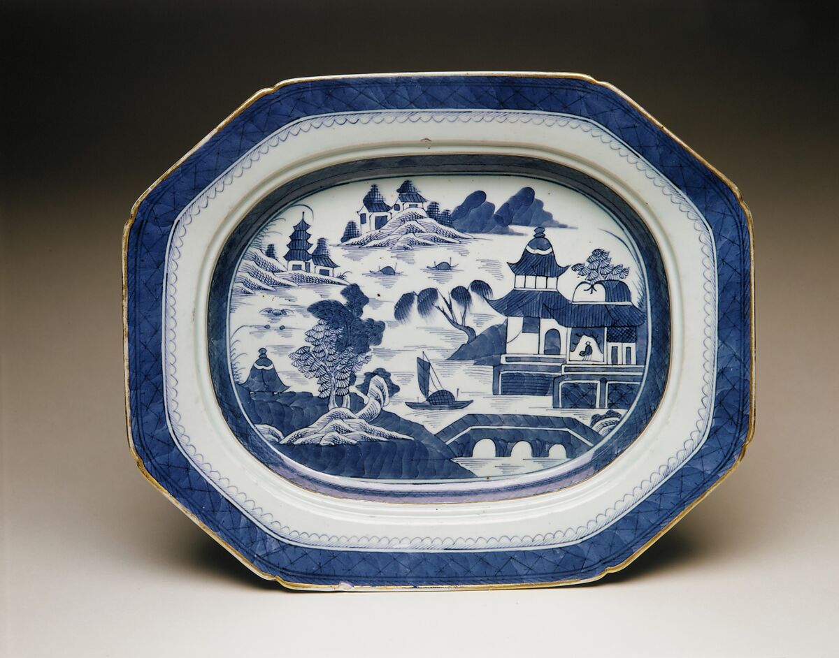Platter and Rack, Porcelain, Chinese 