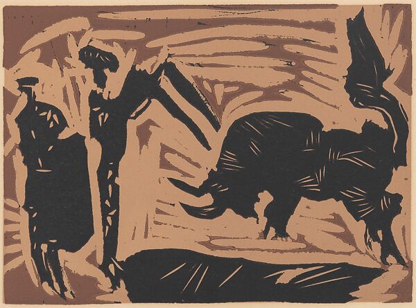 Banderillas, Pablo Picasso (Spanish, Malaga 1881–1973 Mougins, France), Linoleum cut