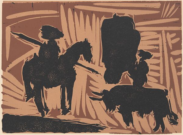 Before the Lance I, Pablo Picasso (Spanish, Malaga 1881–1973 Mougins, France), Linoleum cut