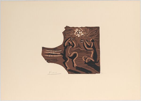 Small Bacchanal, Pablo Picasso (Spanish, Malaga 1881–1973 Mougins, France), Linoleum cut 