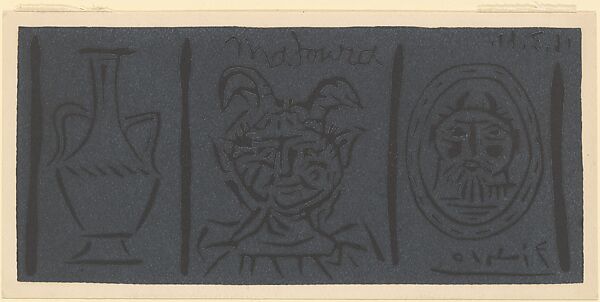 Madoura, Pablo Picasso (Spanish, Malaga 1881–1973 Mougins, France), Linoleum cut 