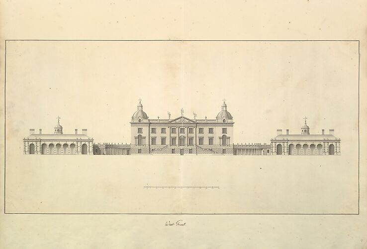 Isaac Ware Plan of the Ground Floor (The Great Floor), Houghton Hall, Norfolk The