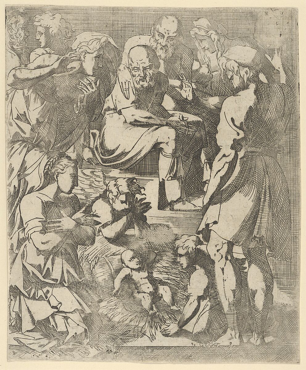 The Nativity, Geoffroy Dumoûtier (French, active ca. 1535–73), Etching 