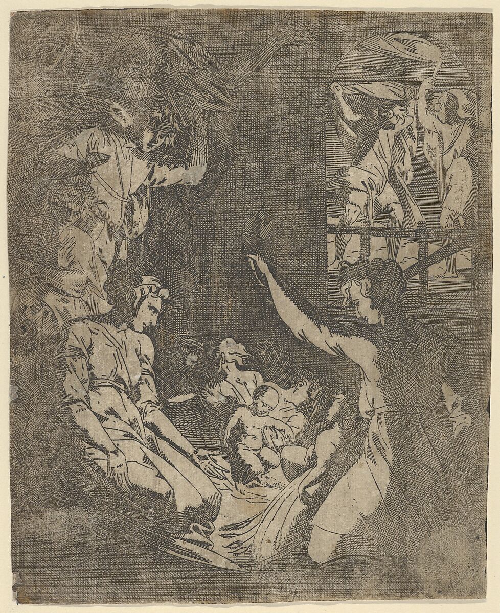 The Nativity, Geoffroy Dumoûtier (French, active ca. 1535–73), Etching 