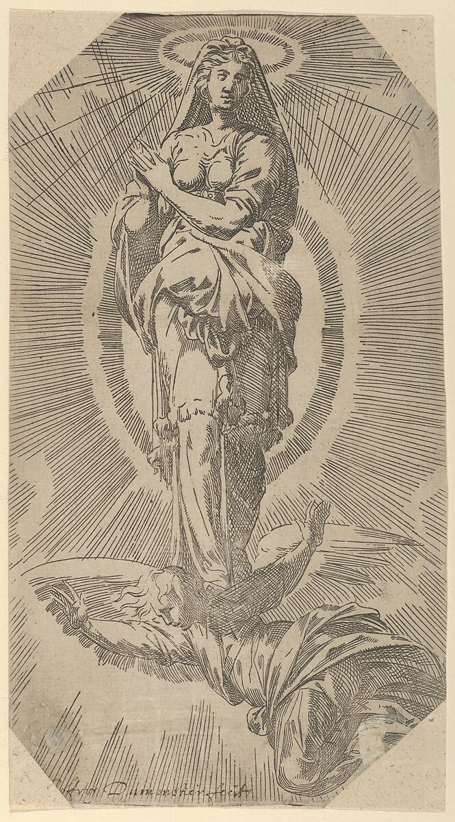 The Assumption of the Virgin, Geoffroy Dumoûtier (French, active ca. 1535–73), Etching 