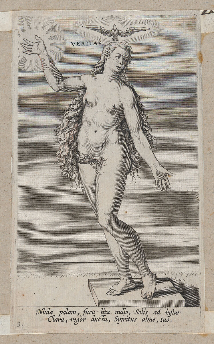 Veritas, from "Proposopographia", Philips Galle (Netherlandish, Haarlem 1537–1612 Antwerp), Engraving 