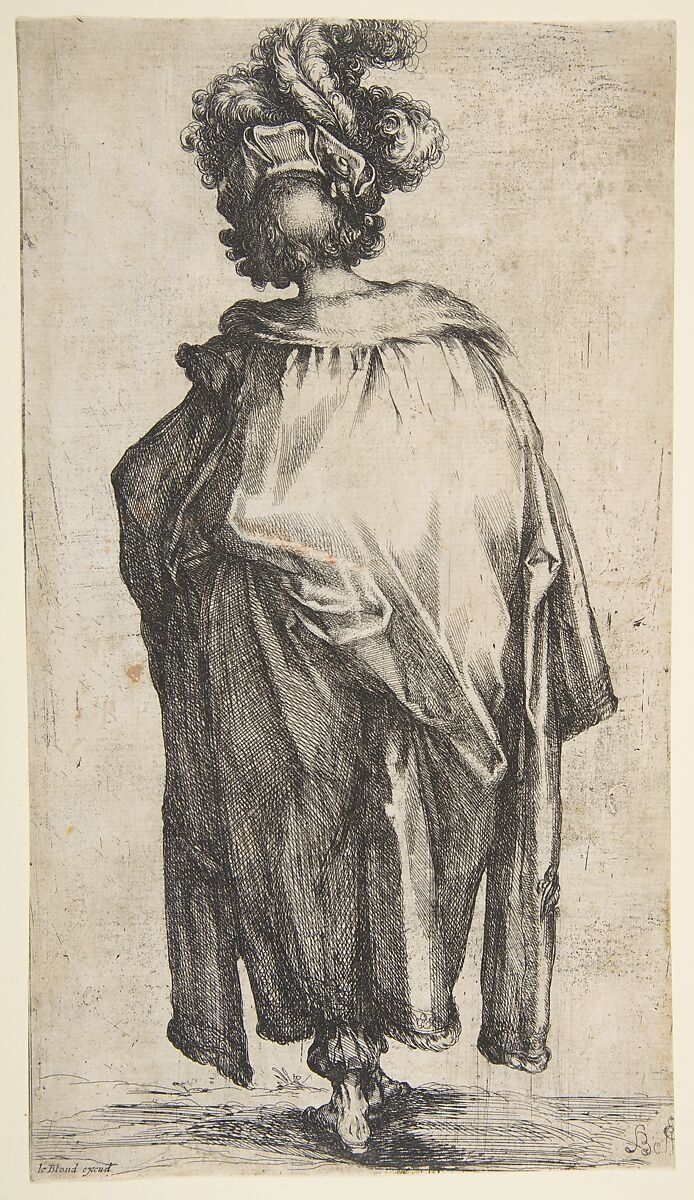 Melchior, from "Three Magi", Jacques Bellange (French, Bassigny (?) ca. 1575–1616 Nancy), Etching 