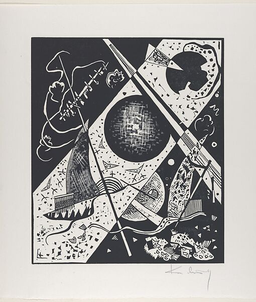Kleine Welten VI (Small Worlds VI), Vasily Kandinsky (French (born Russia), Moscow 1866–1944 Neuilly-sur-Seine), Woodcut 
