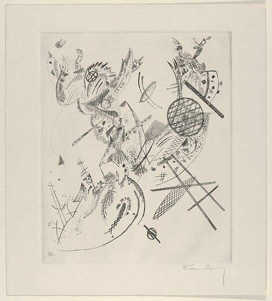 Kleine Welten XII (Small Worlds XII), Vasily Kandinsky (French (born Russia), Moscow 1866–1944 Neuilly-sur-Seine), Drypoint 