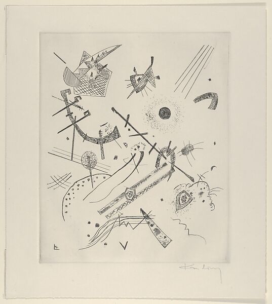 Kleine Welten XI (Small Worlds XI), Vasily Kandinsky (French (born Russia), Moscow 1866–1944 Neuilly-sur-Seine), Drypoint 