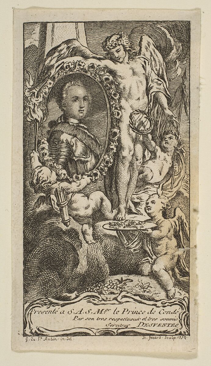 Vignettes pour les "Tablettes historiques, topographiques et physiques de Bourgogne", After Gabriel de Saint-Aubin (French, Paris 1724–1780 Paris), Etching