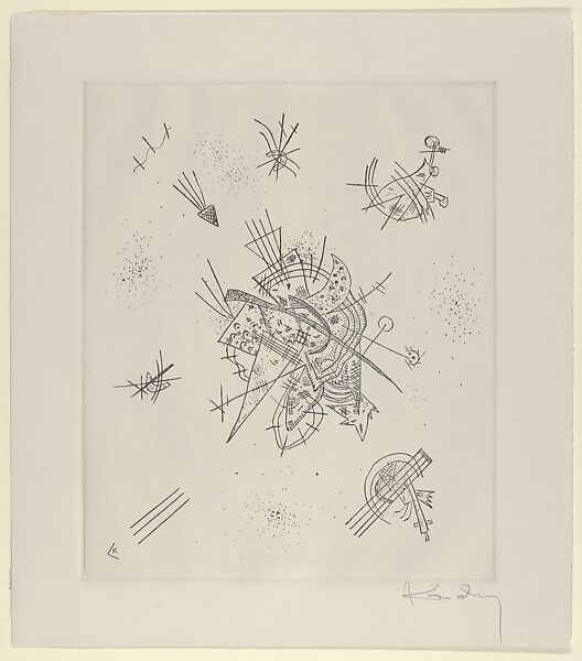 Kleine Welten X (Small Worlds X), Vasily Kandinsky (French (born Russia), Moscow 1866–1944 Neuilly-sur-Seine), Drypoint 