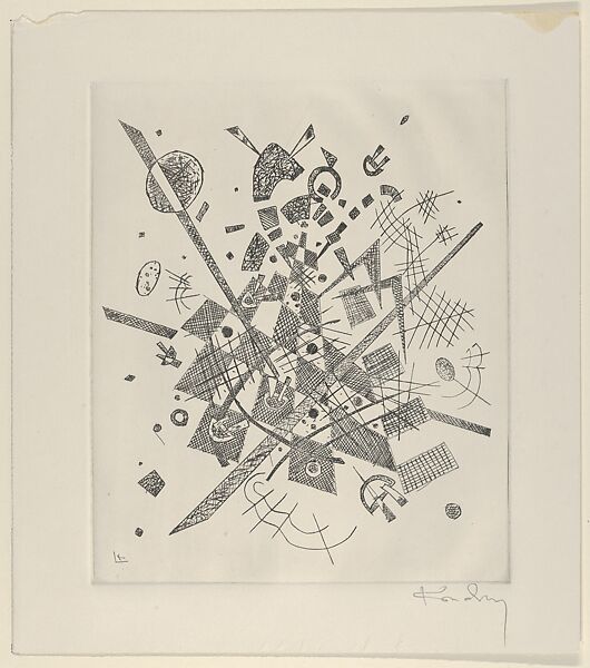 Kleine Welten IX (Small Worlds IX), Vasily Kandinsky (French (born Russia), Moscow 1866–1944 Neuilly-sur-Seine), Drypoint 