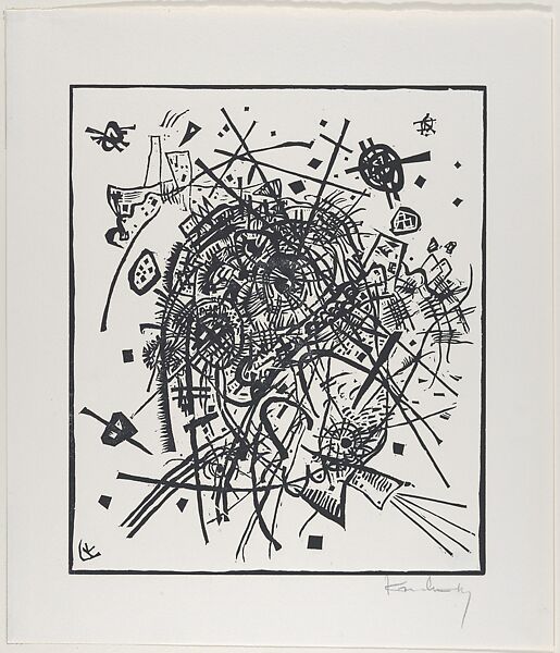 Kleine Welten VIII (Small Worlds VIII), Vasily Kandinsky (French (born Russia), Moscow 1866–1944 Neuilly-sur-Seine), Woodcut 