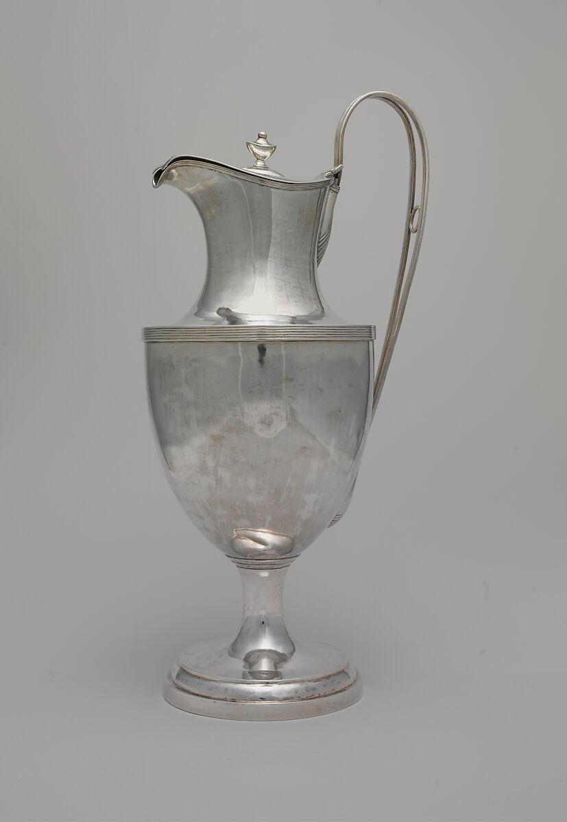 Flagon, Rufus Farnam (active ca. 1796–1833), Silver, American 