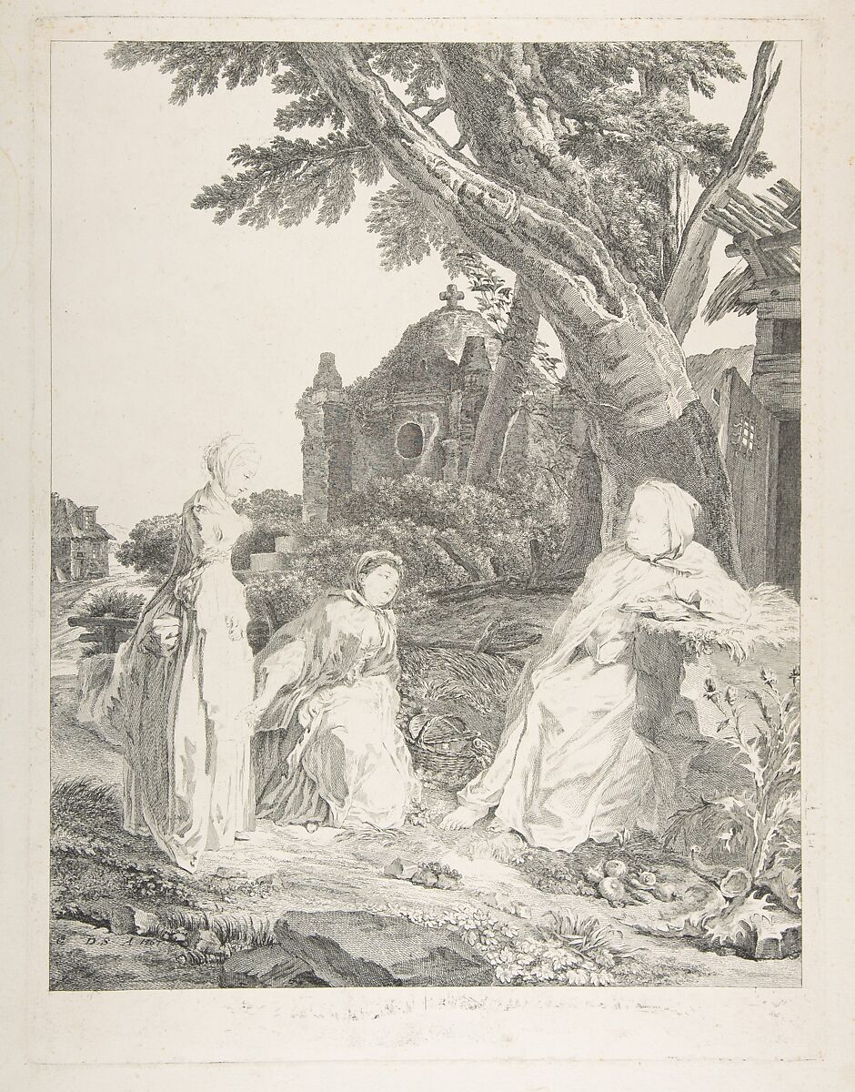Frère Luce, After Gabriel de Saint-Aubin (French, Paris 1724–1780 Paris), Etching