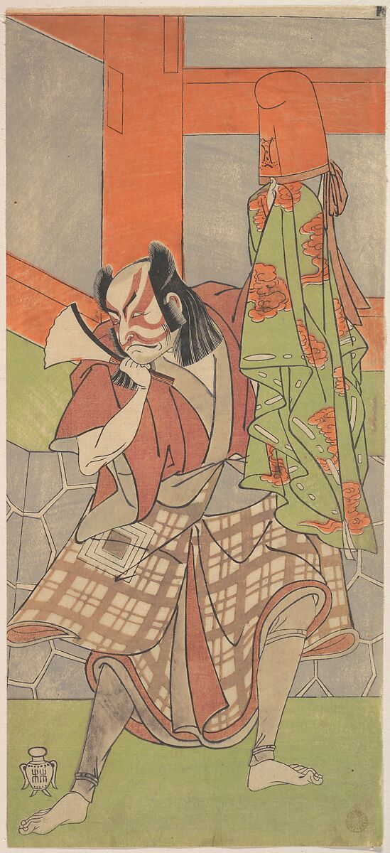The Fourth Ichikawa Danjuro in the Role of Yahei-byoe Munekiyo, Katsukawa Shunshō　勝川春章 (Japanese, 1726–1792), Woodblock print (nishiki-e); ink and color on paper, Japan 