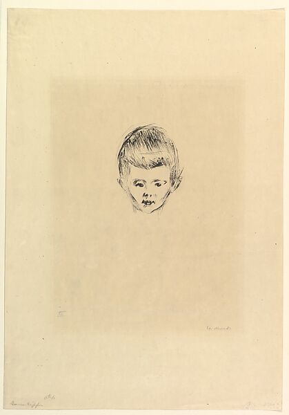 Andreas Schwarz, Edvard Munch (Norwegian, Løten 1863–1944 Ekely), Drypoint; first state of two (Woll) 