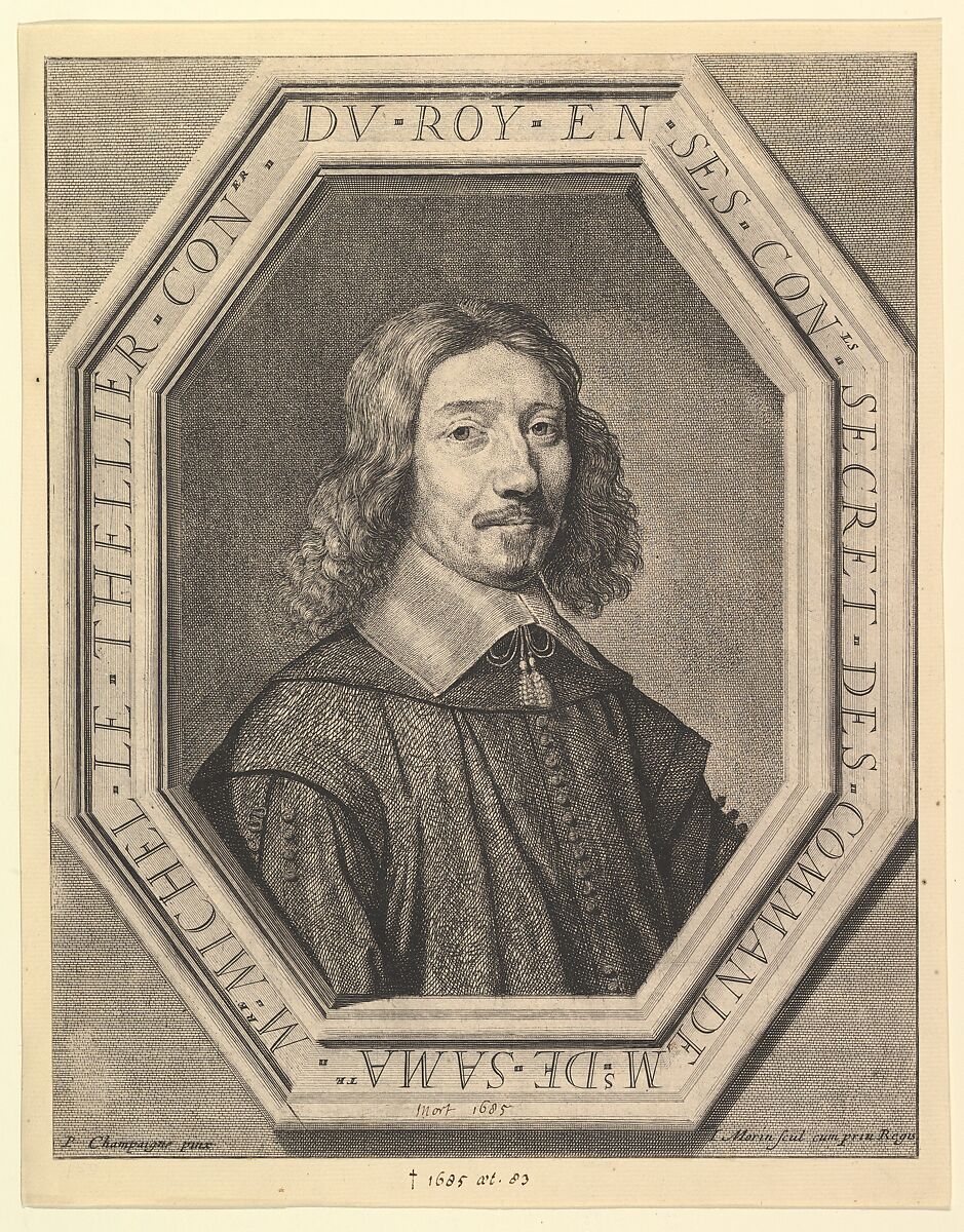Michel Le Tellier, conseiller du roi, Jean Morin (French, Paris ca. 1605–1650 Paris), Etching, second state 