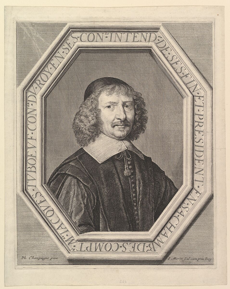Jacques Tuboeuf, intendant des finances, Jean Morin (French, Paris ca. 1605–1650 Paris), Etching 