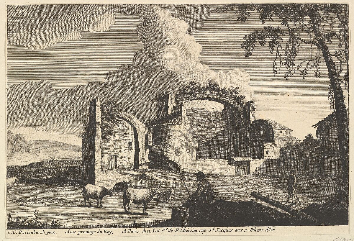 Le Bouvier Assis, Jean Morin (French, Paris ca. 1605–1650 Paris), Etching, third state 