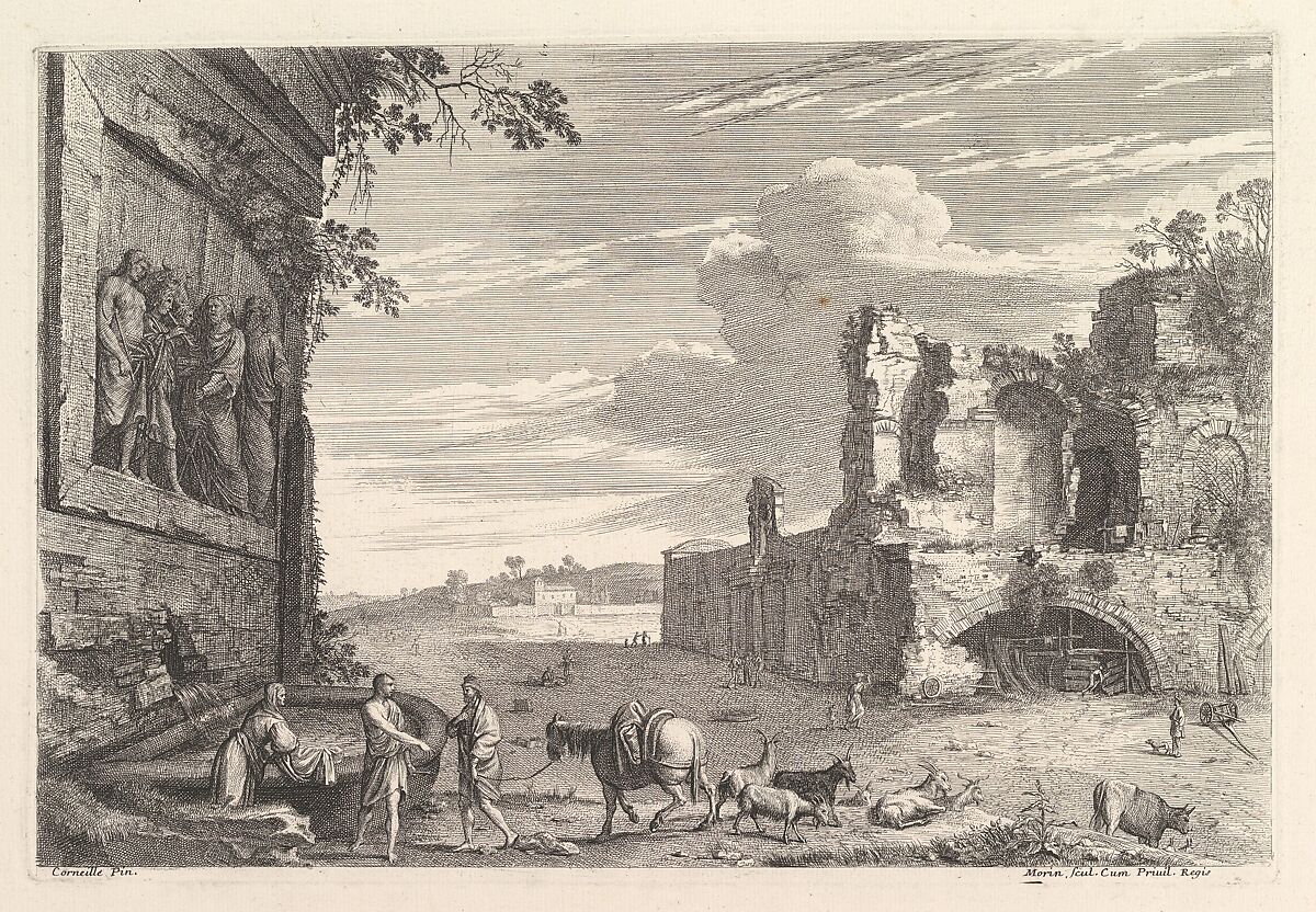 Les Monuments Romains, Jean Morin (French, Paris ca. 1605–1650 Paris), Etching 