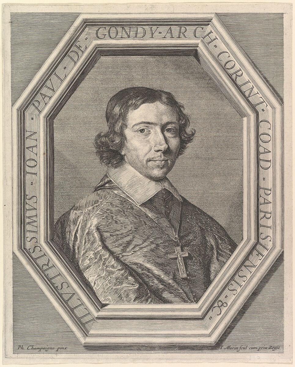 Jean-Francois-Paul de Gondy, coadjuteur de l'archeveque de Paris, futur cardinal de Retz, Jean Morin (French, Paris ca. 1605–1650 Paris), Etching 