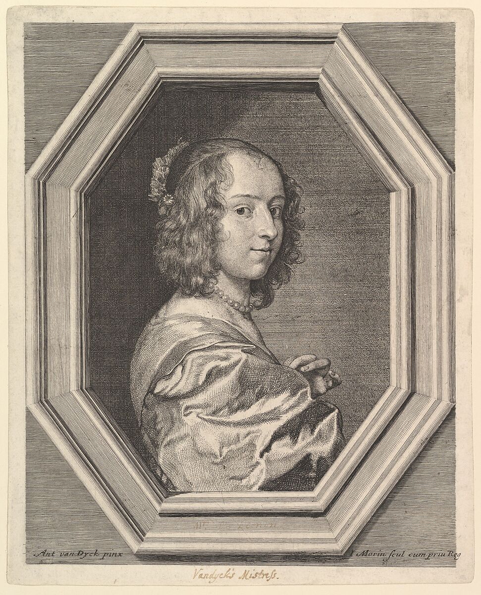 Marguerite Lemon, maitresse d'Antoine van Dyck, Jean Morin (French, Paris ca. 1605–1650 Paris), Etching; second state 