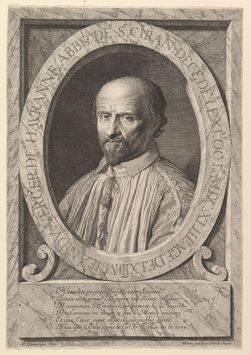 Jean Duvergier de Hauranne, abbe de Saint-Cyran, Jean Morin (French, Paris ca. 1605–1650 Paris), Etching 