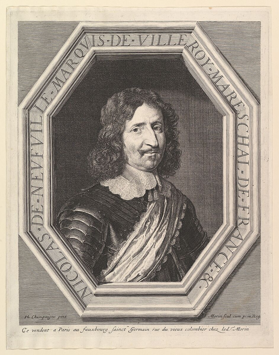 Nicolas de Neuville, marquis de Villeroy, Jean Morin (French, Paris ca. 1605–1650 Paris), Etching 