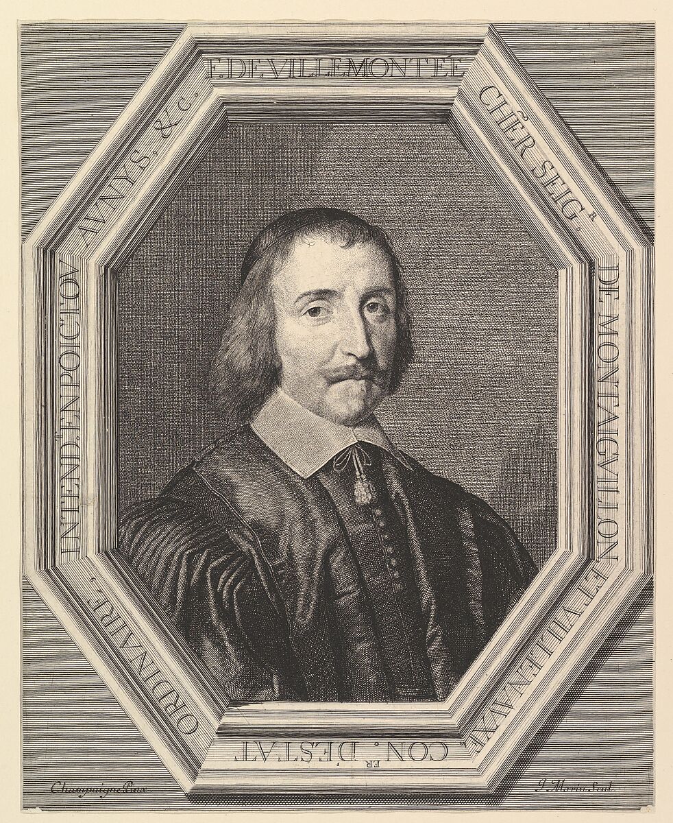 Francois de Villemontee, conseiller d'etat ordinaire, Jean Morin (French, Paris ca. 1605–1650 Paris), Etching 