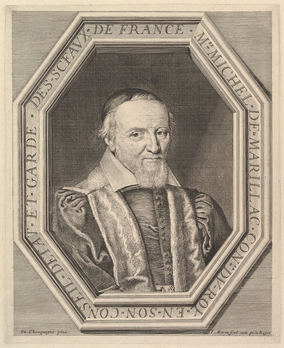 Michel de Marillac, conseiller d'etat et garde des sceaux, Jean Morin (French, Paris ca. 1605–1650 Paris), Etching 