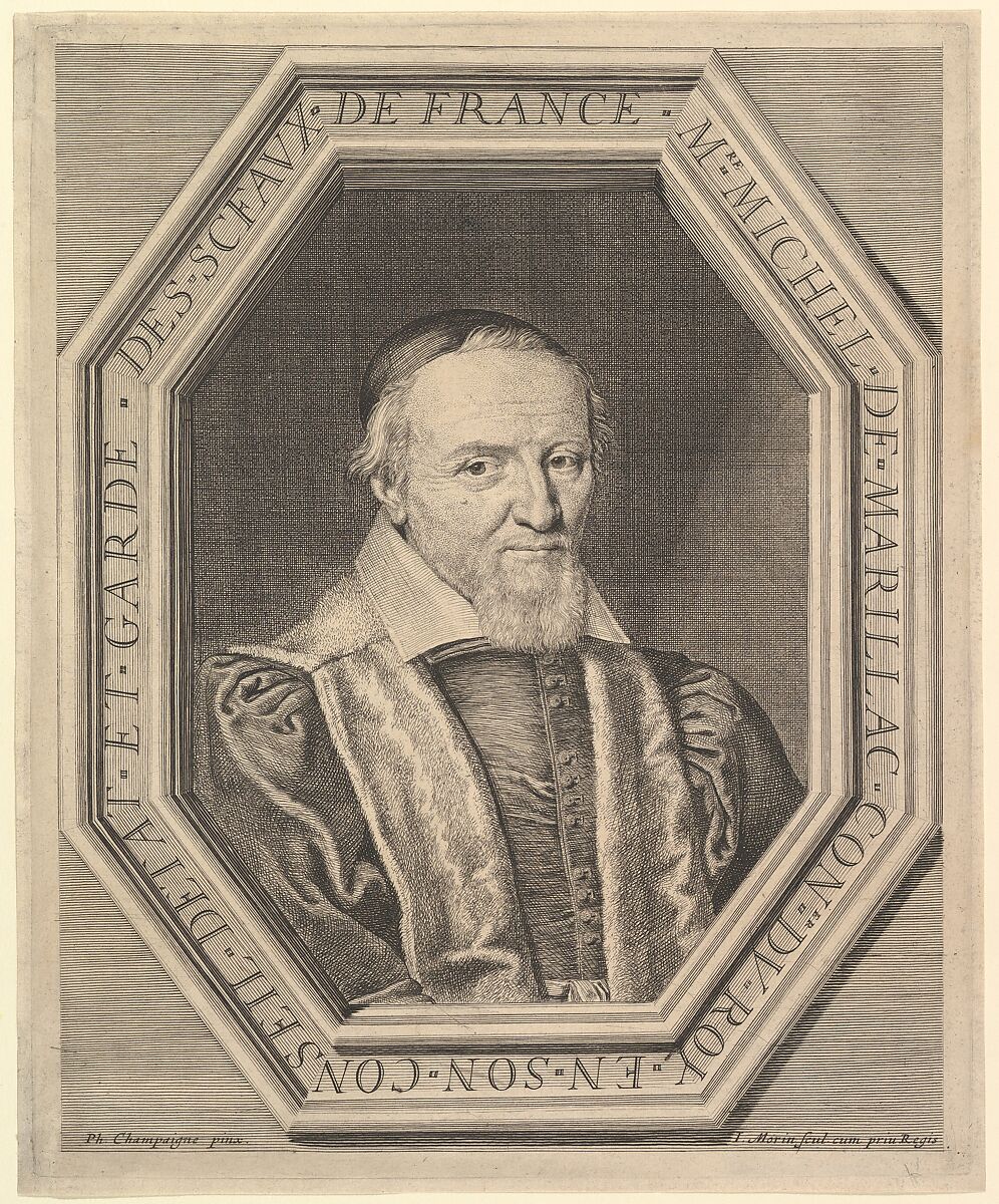 Michel de Marillac, conseiller d'etat et garde des sceaux, Jean Morin (French, Paris ca. 1605–1650 Paris), Etching 