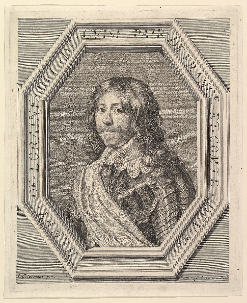 Henri II de Lorraine, duc de Guise, Jean Morin (French, Paris ca. 1605–1650 Paris), Etching; second state 