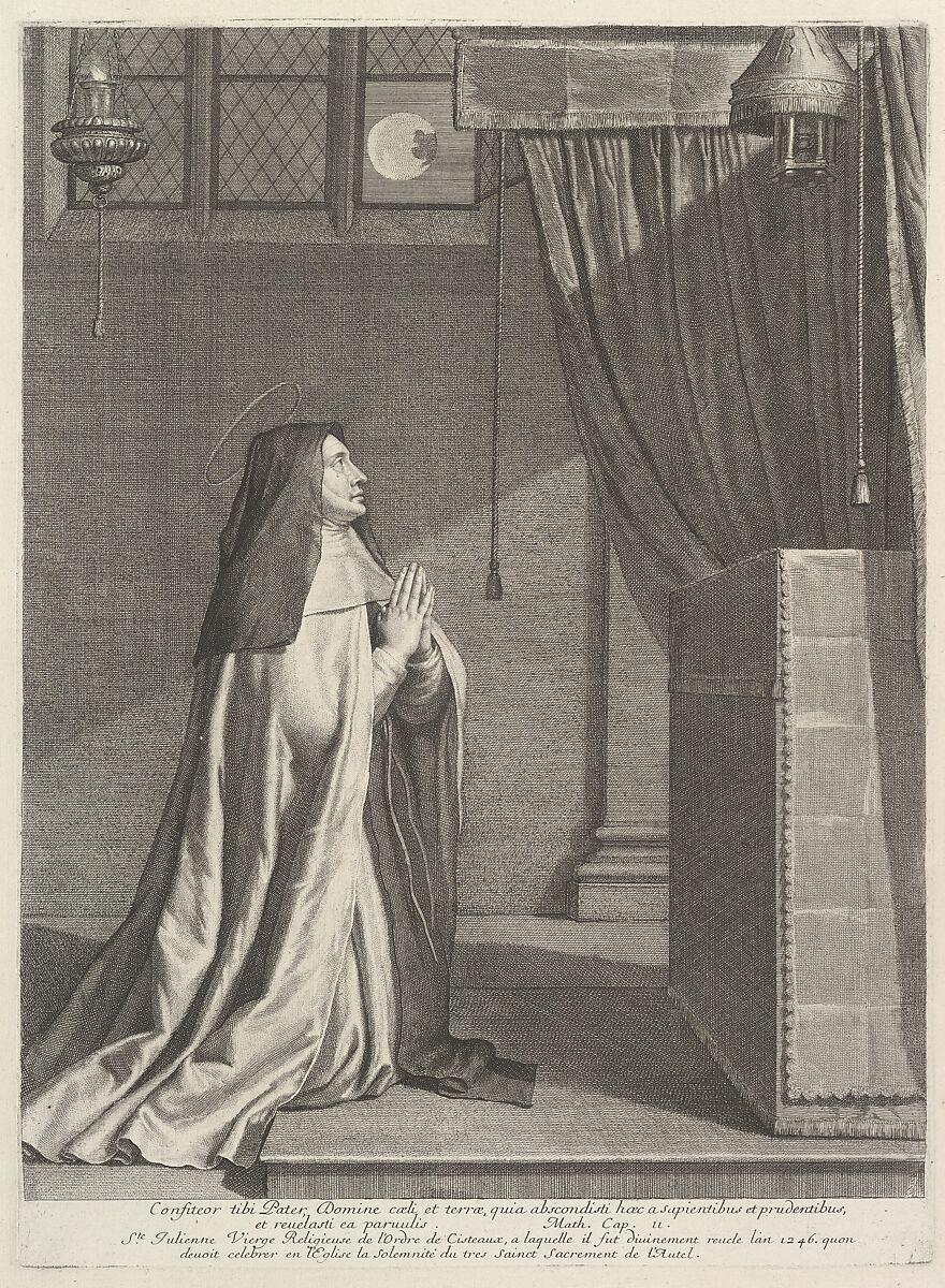Sainte Julienne de Mont-Cornillon, Jean Morin (French, Paris ca. 1605–1650 Paris), Etching 