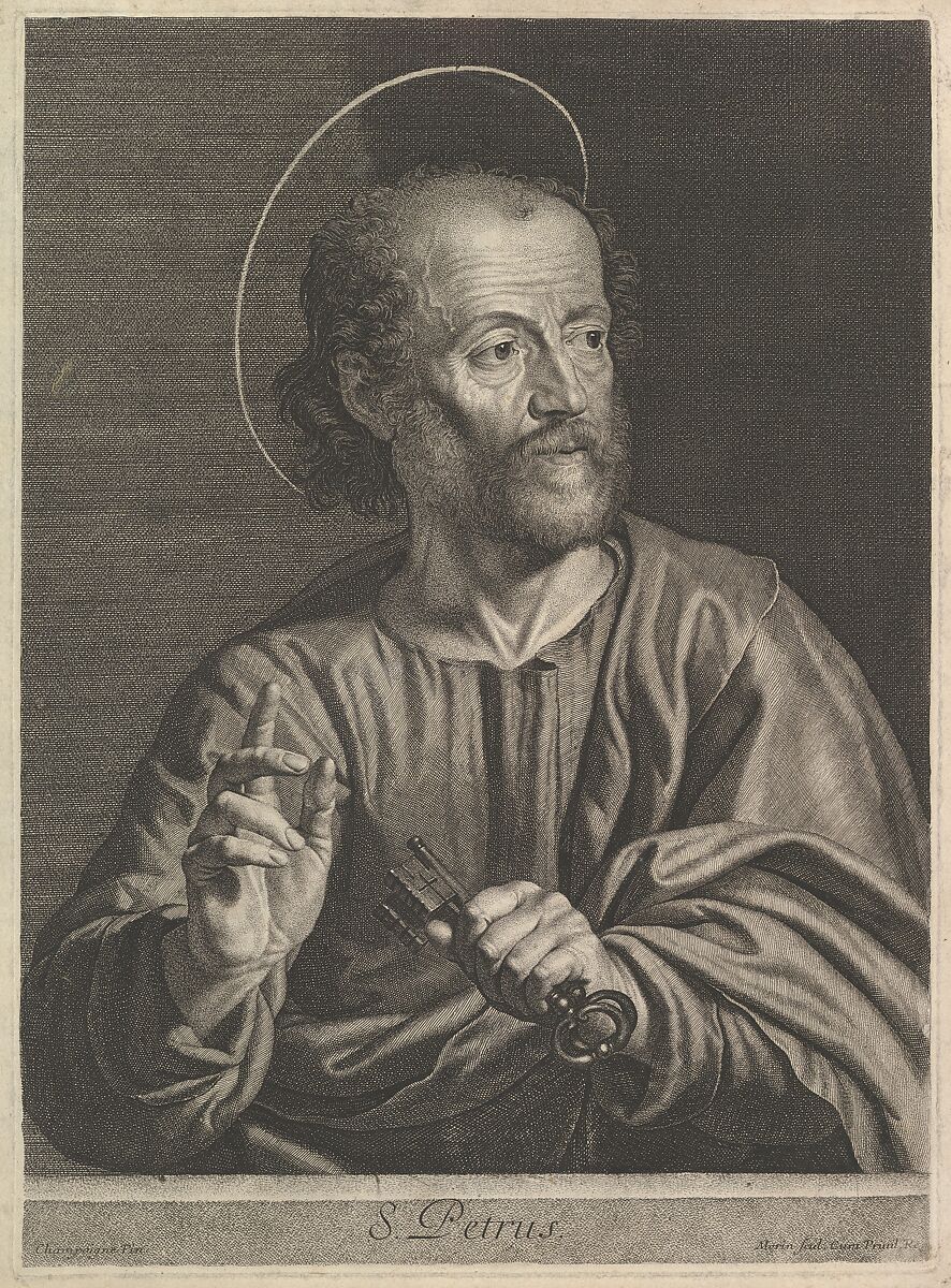 Saint Pierre, Jean Morin (French, Paris ca. 1605–1650 Paris), Etching 