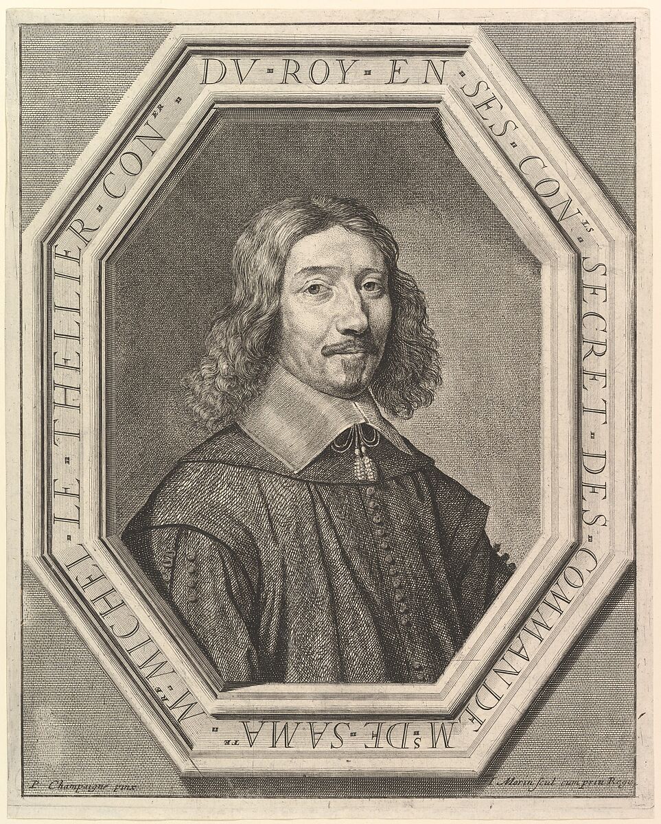 Michel Le Tellier conseiller du roi, Jean Morin (French, Paris ca. 1605–1650 Paris), Etching; second state 
