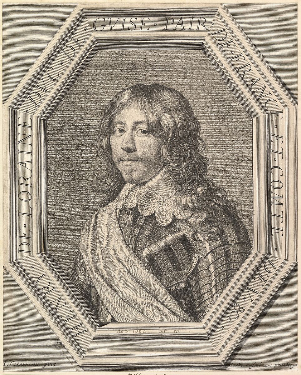 Henri II de Lorraine, duc de Guise, Jean Morin (French, Paris ca. 1605–1650 Paris), Etching, second state 