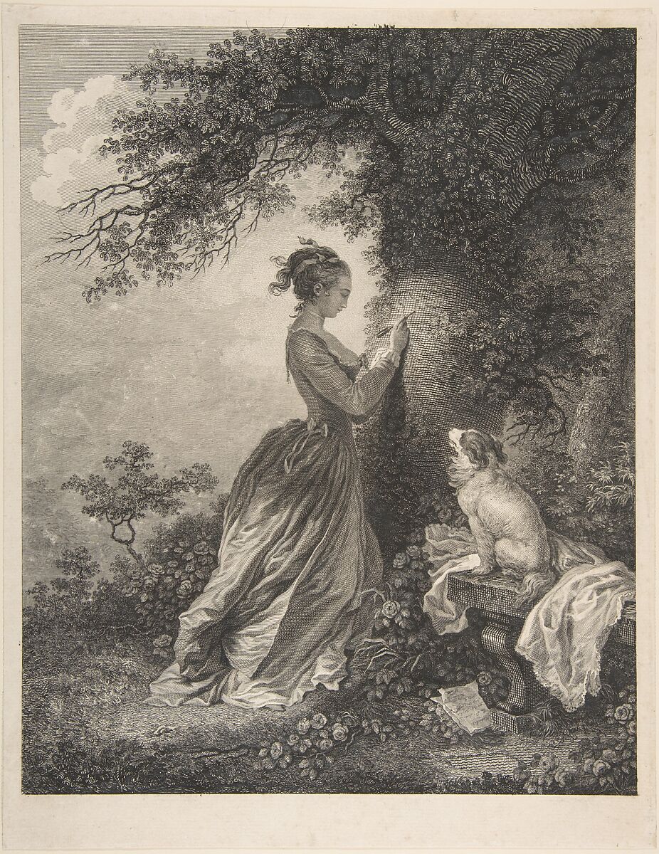 Le Chiffre d'Amour, Nicolas de Launay (French, Paris 1739–1792), Etching and engraving; first state of three (Portalis) 
