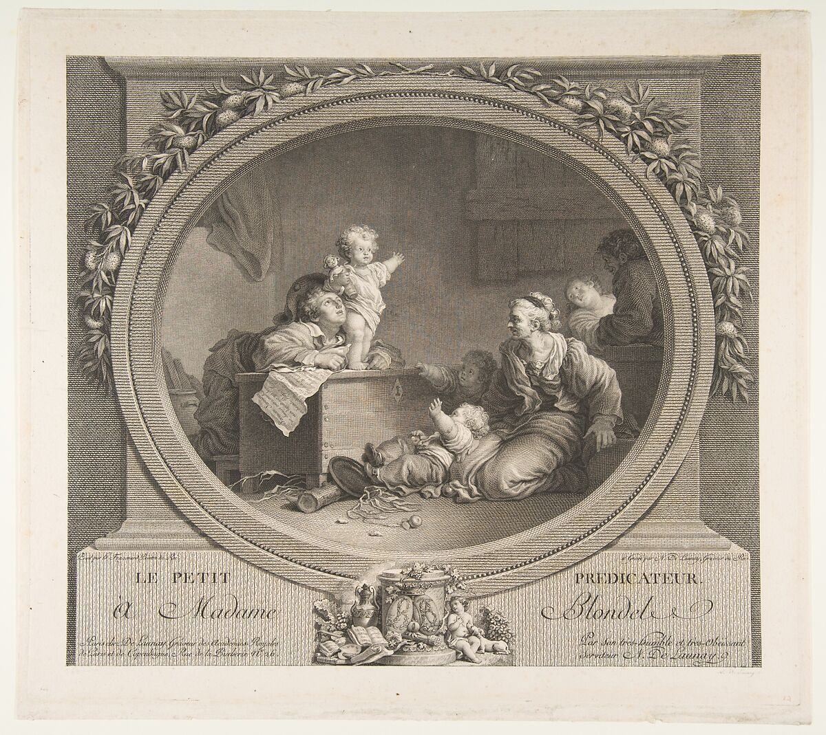 Le Petit Predicateur, After Jean Honoré Fragonard (French, Grasse 1732–1806 Paris), Etching, second state 