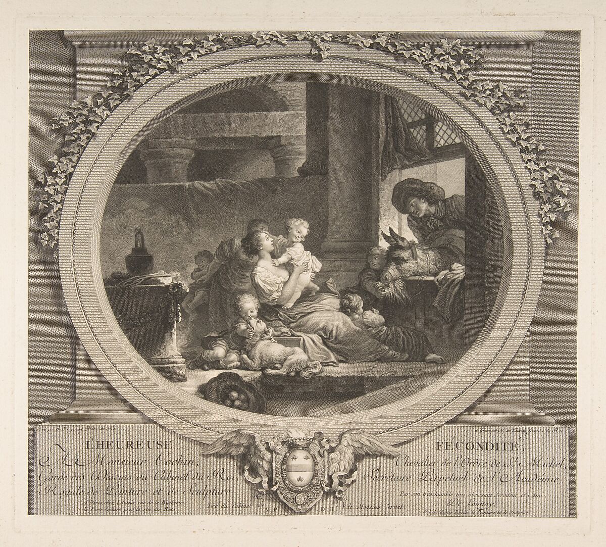 L'Heureuse Fecondite, After Jean Honoré Fragonard (French, Grasse 1732–1806 Paris), Etching, second state 